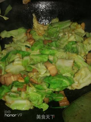 Stir-fried Pork Belly with Cabbage recipe