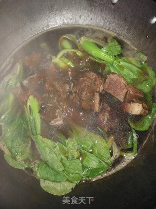 Green Vegetable Beef Noodle recipe