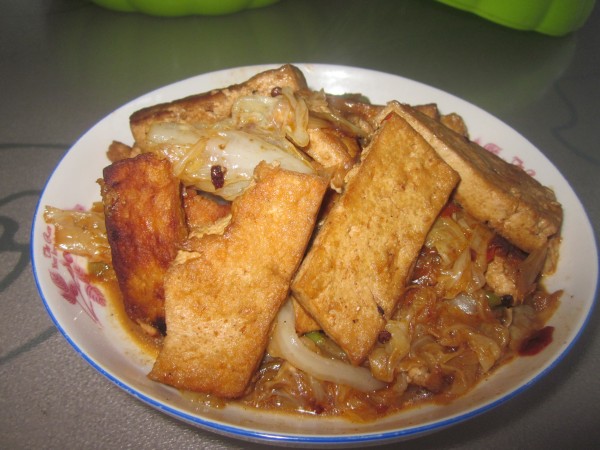 Stir-fried Cabbage Tofu recipe