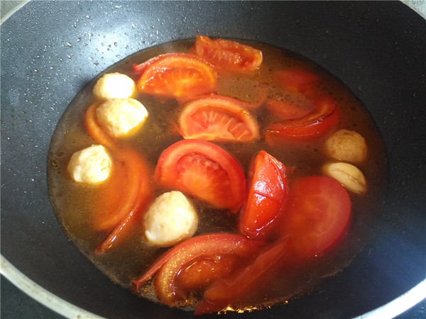 Curry Tomato Fish Ball Wonton recipe