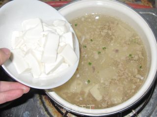 Shepherd's Purse Minced Tofu Soup recipe
