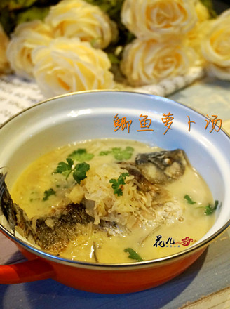 Tasty Crucian Carp Shredded Radish Soup recipe