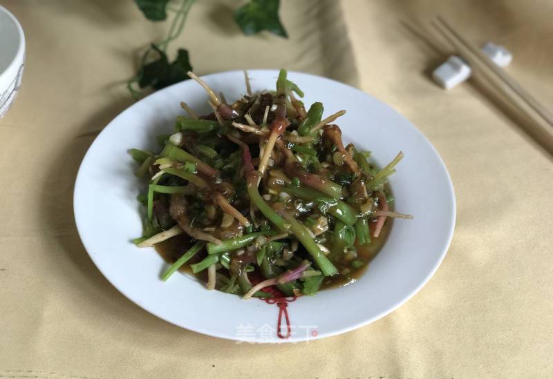 Spinach Root in Oyster Sauce recipe