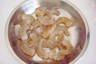 Fried Shrimp with Peas recipe