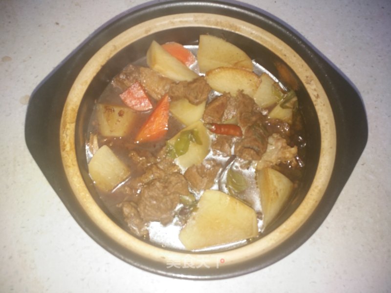 Beef Casserole Stewed with Radish recipe