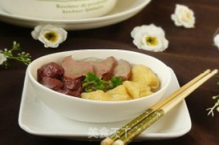 Duck Blood Vermicelli Soup recipe