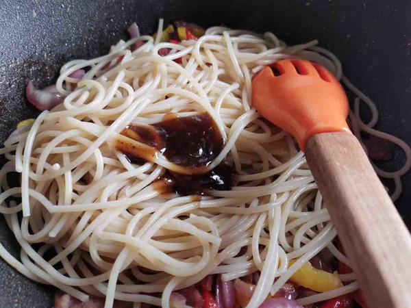 Black Pepper Beef Pasta recipe