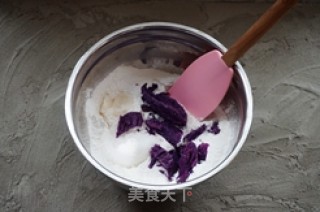 #trust之美#cranberry Osmanthus Purple Sweet Potato Cake recipe