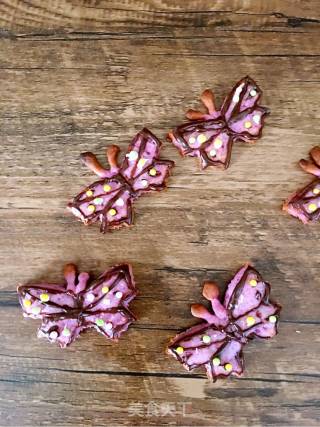 #aca Fourth Session Baking Contest# Making Pornographic Purple Sweet Potato Butterfly Cookies recipe