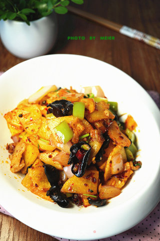 【dry Stir-fried Potato Chips】 recipe