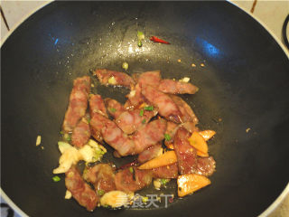 Stir-fried Cabbage with Sausage recipe