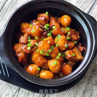 Braised Pork with Tiger Skin Egg recipe