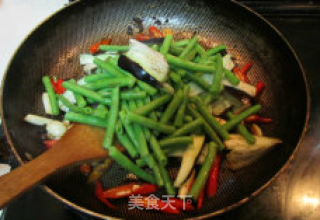 Stir-fried Beans with Eggplant and Tempeh recipe