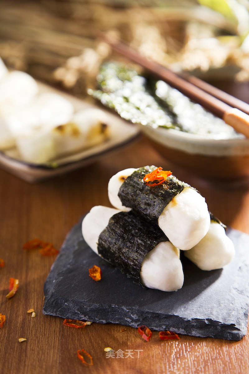 Seaweed Grilled Rice Cake recipe