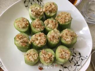Steamed Loofah with Sesame Sauce recipe