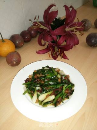 Bacon Stir-fried Scallions recipe