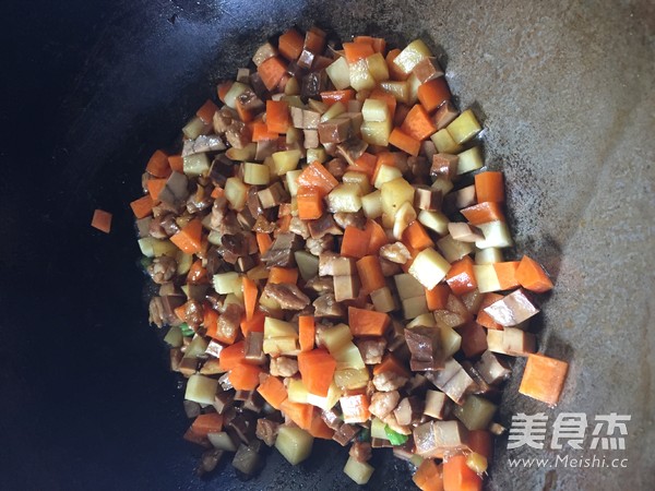 Stuffed Rice with Mixed Vegetables recipe