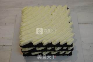 #aca烤明星大赛#bamboo Charcoal Butter Cake recipe