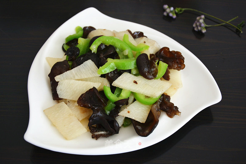 Fried Fungus with Yam recipe