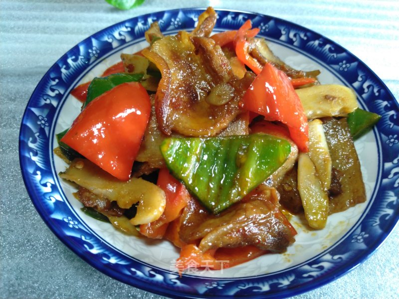 Double Pepper Twice Cooked Pork recipe