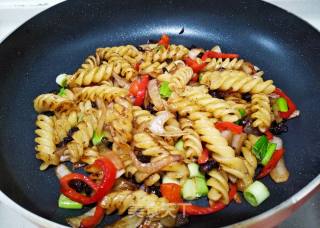 Spiral Pasta with Soy Sauce recipe