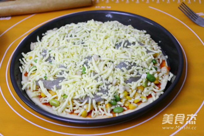 Filled Seafood Pizza recipe