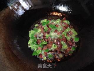 Fried Rice with Green Pepper Sausage recipe