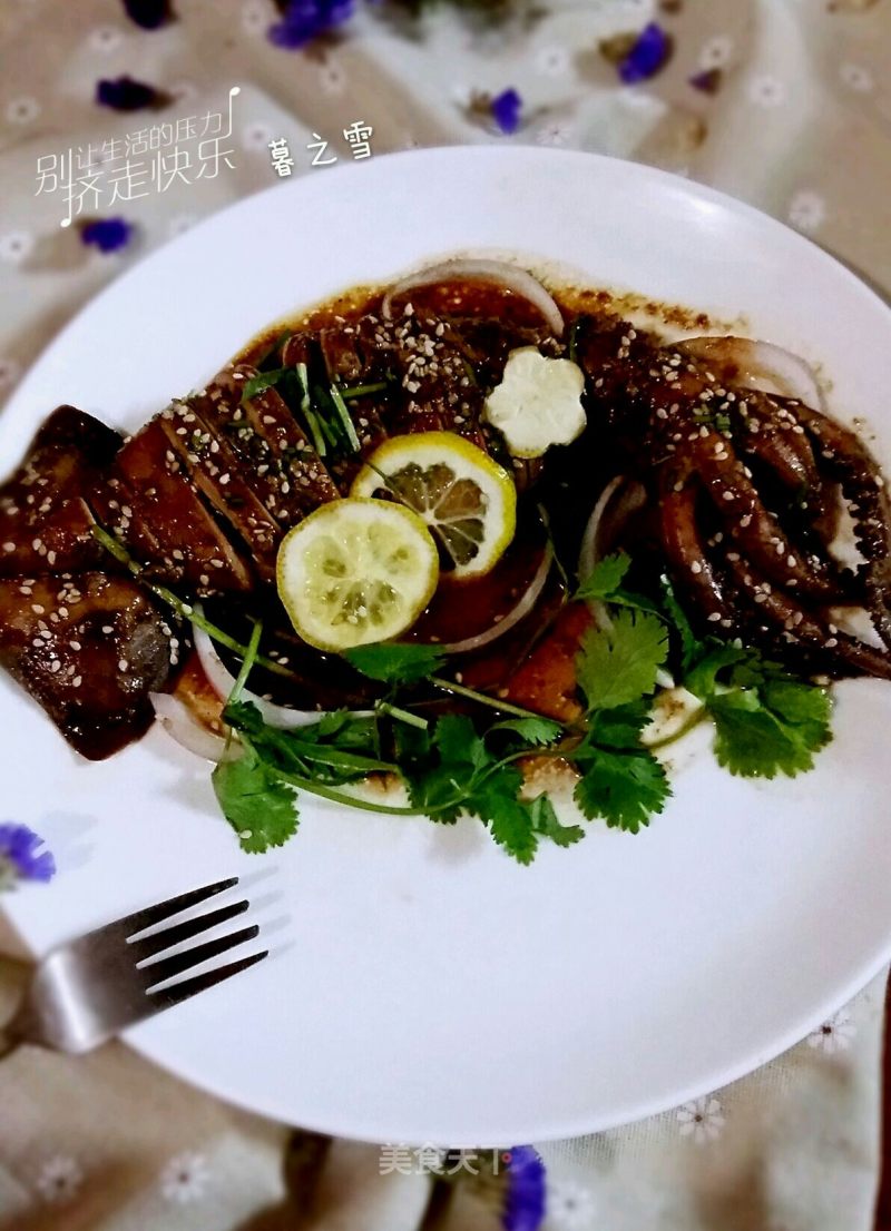 Braised Squid with Sauce recipe