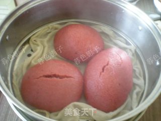 Natural Pigment Red Yeast Bean Noodle Hair Cake recipe