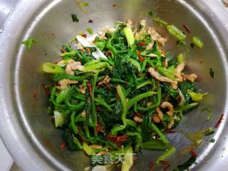 Shredded Pork with Spinach recipe