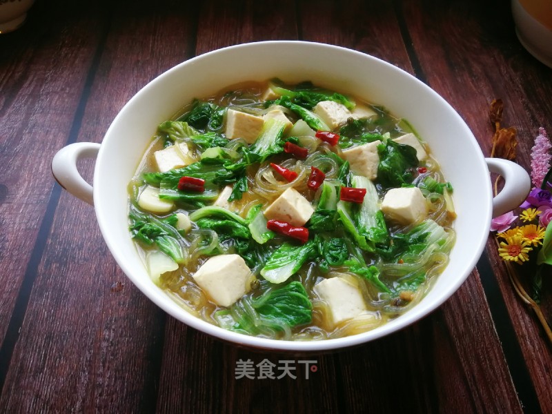 Cabbage Tofu Stewed Vermicelli