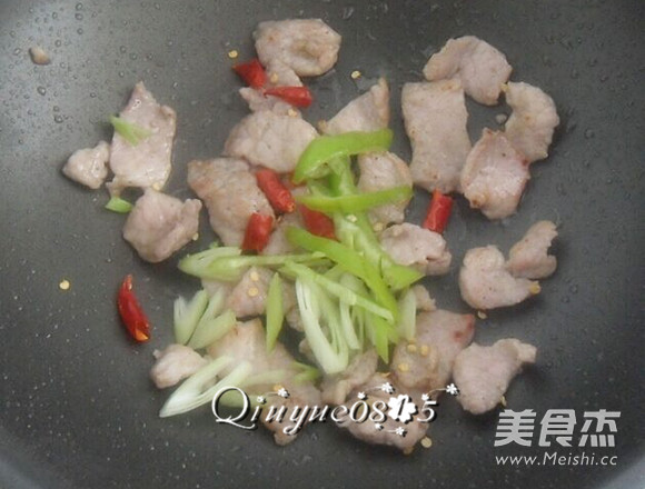 Stir-fried Rice White with Meat recipe