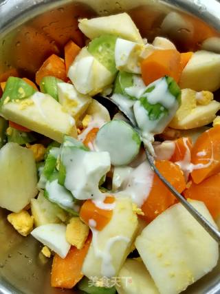 Delicious Salad: Potato Carrot Apple Cucumber Salad recipe