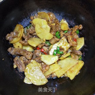 Stir-fried Potatoes with Crispy Pork recipe