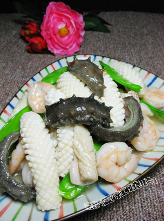 Sea Cucumber Squid Roll recipe