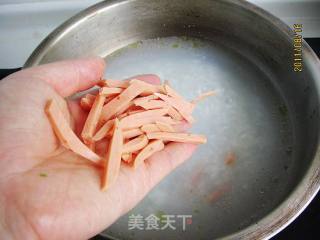 Green Vegetable Ham Porridge recipe