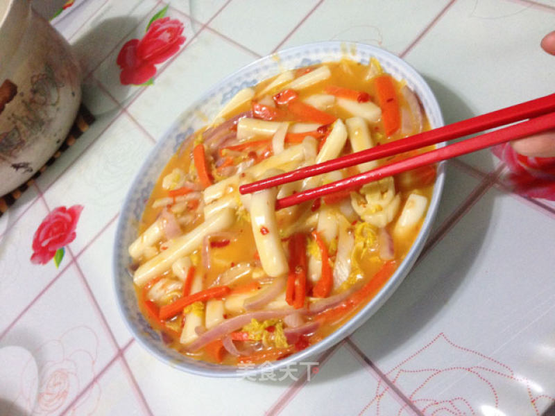 Spicy Fried Rice Cake