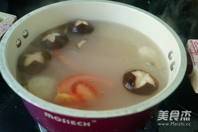 Fish Balls and Mushroom Hot Pot recipe