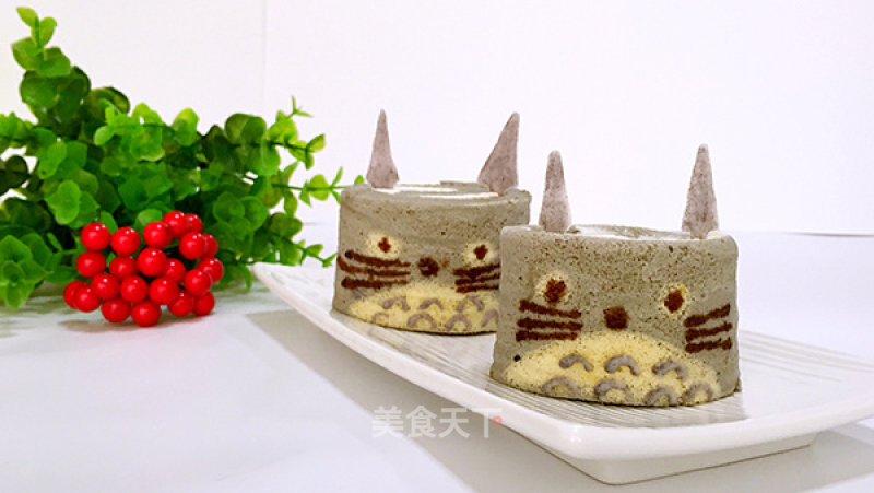 #aca烤明星大赛# My Neighbor Totoro Painted Cake Roll