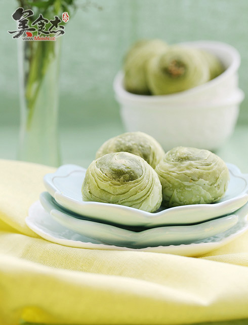 Matcha Custard Crisp recipe