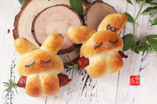 One of The Characters in The Fable of The Tortoise and The Hare [little Bunny Hot Dog Bread] recipe