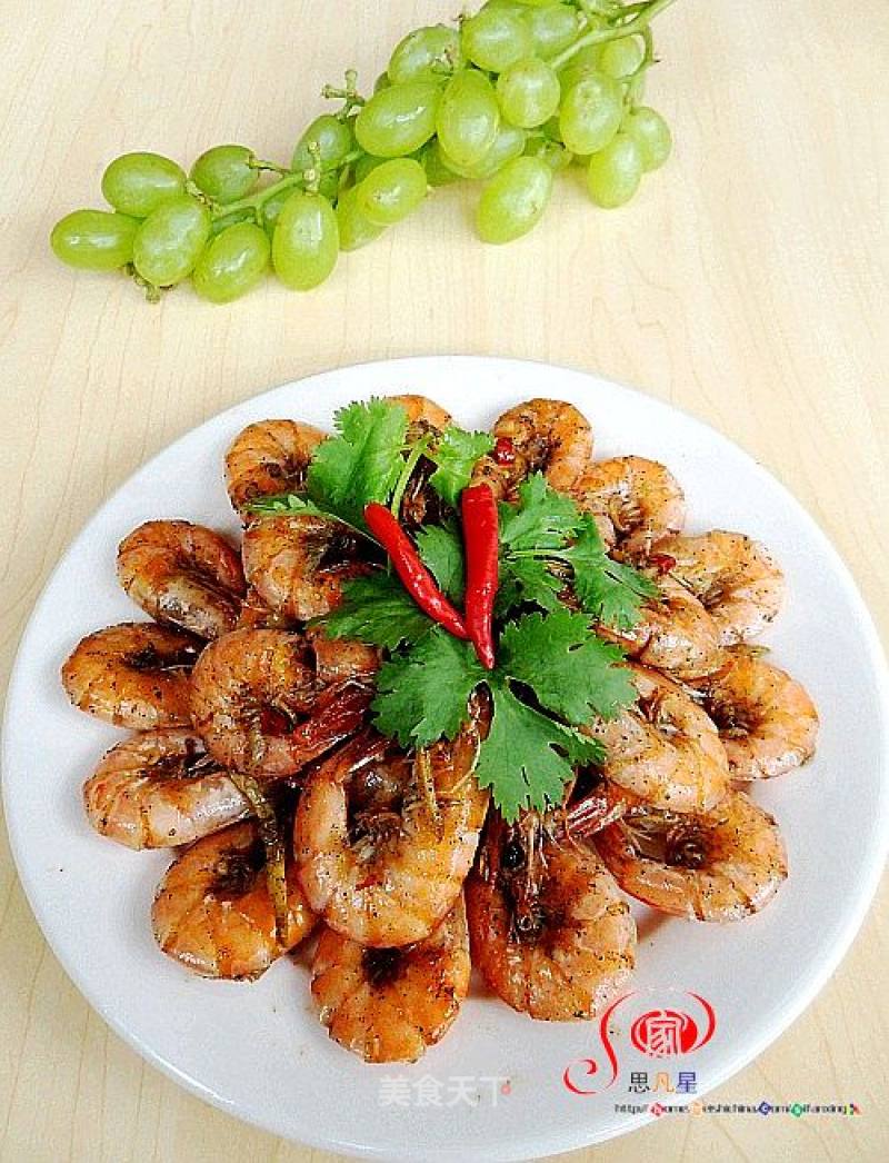 Spicy Shrimp with Salt and Pepper recipe