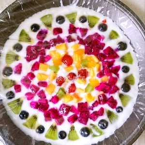 Fruit Yogurt Pizza (frozen) recipe