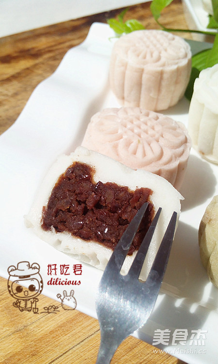 Three-color Snowy Mooncakes recipe