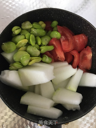 Tomato, Winter Melon and Broad Bean Soup recipe