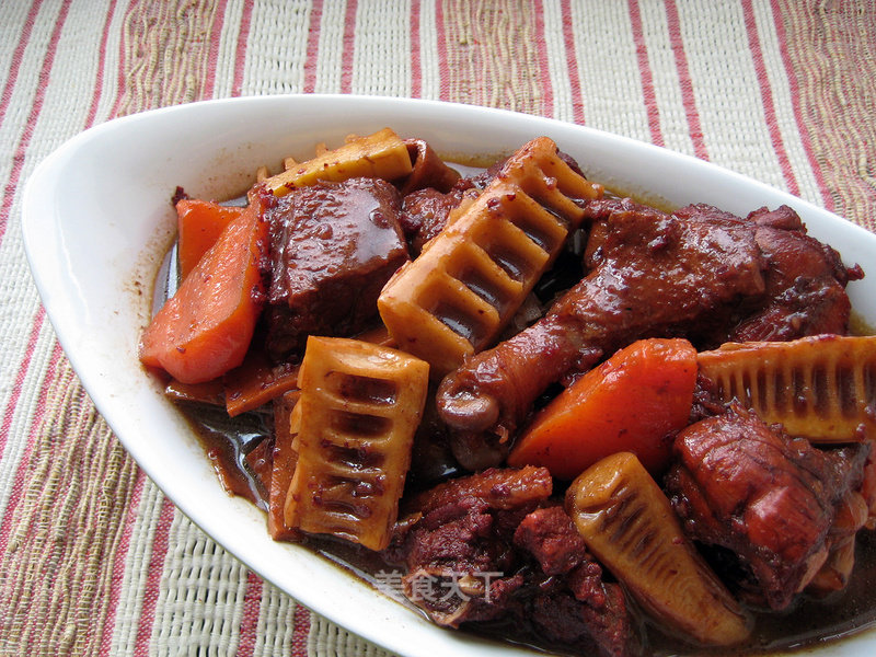 Stewed Spring Bamboo Shoots with Duck Leg recipe