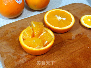 Lovely [mini Orange Fruit Plate] recipe