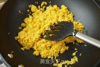 Fried Rice with Gold Inlaid Jade recipe