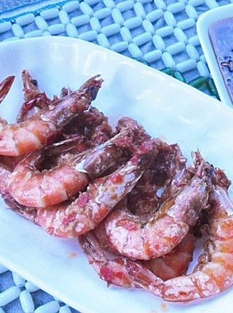 Fried Shrimp with Chopped Pepper recipe