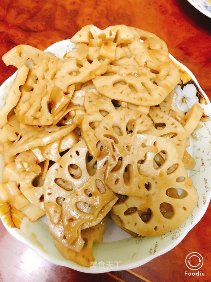 Sweet and Sour Lotus Root Slices recipe